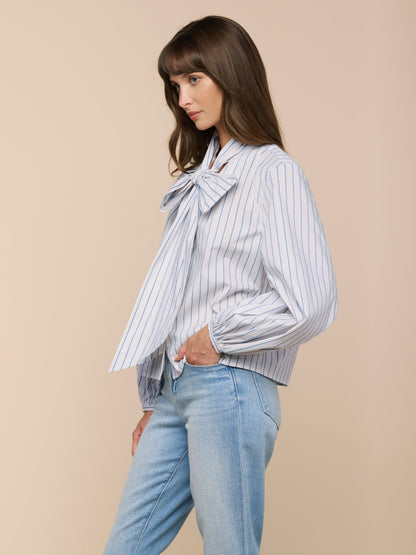 Deon Tie-Neck Blouse