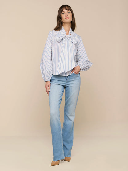 Deon Tie-Neck Blouse