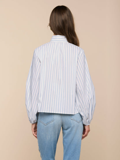 Deon Tie-Neck Blouse