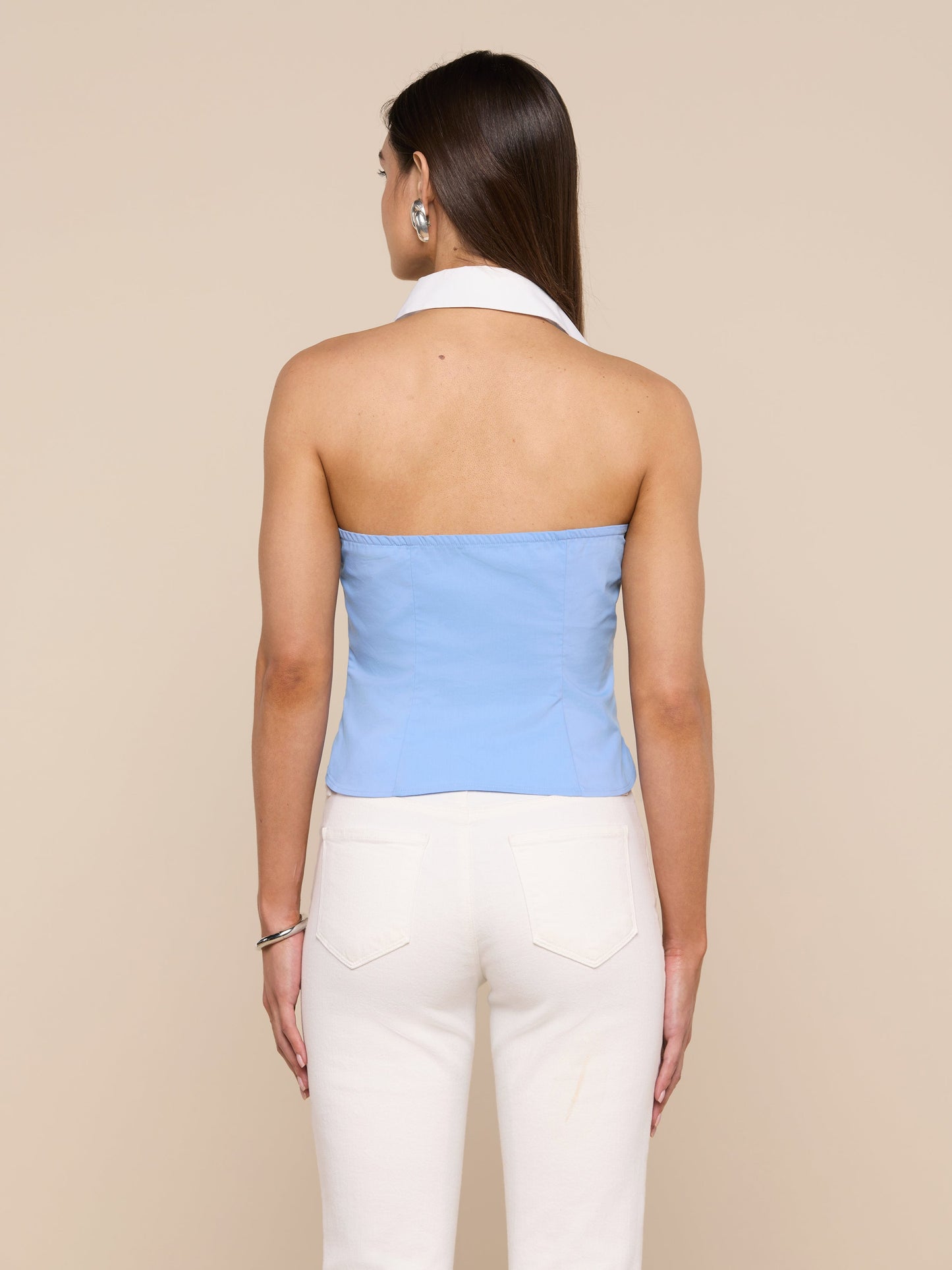 Rina Poplin Halter Top