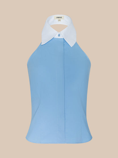 Rina Poplin Halter Top