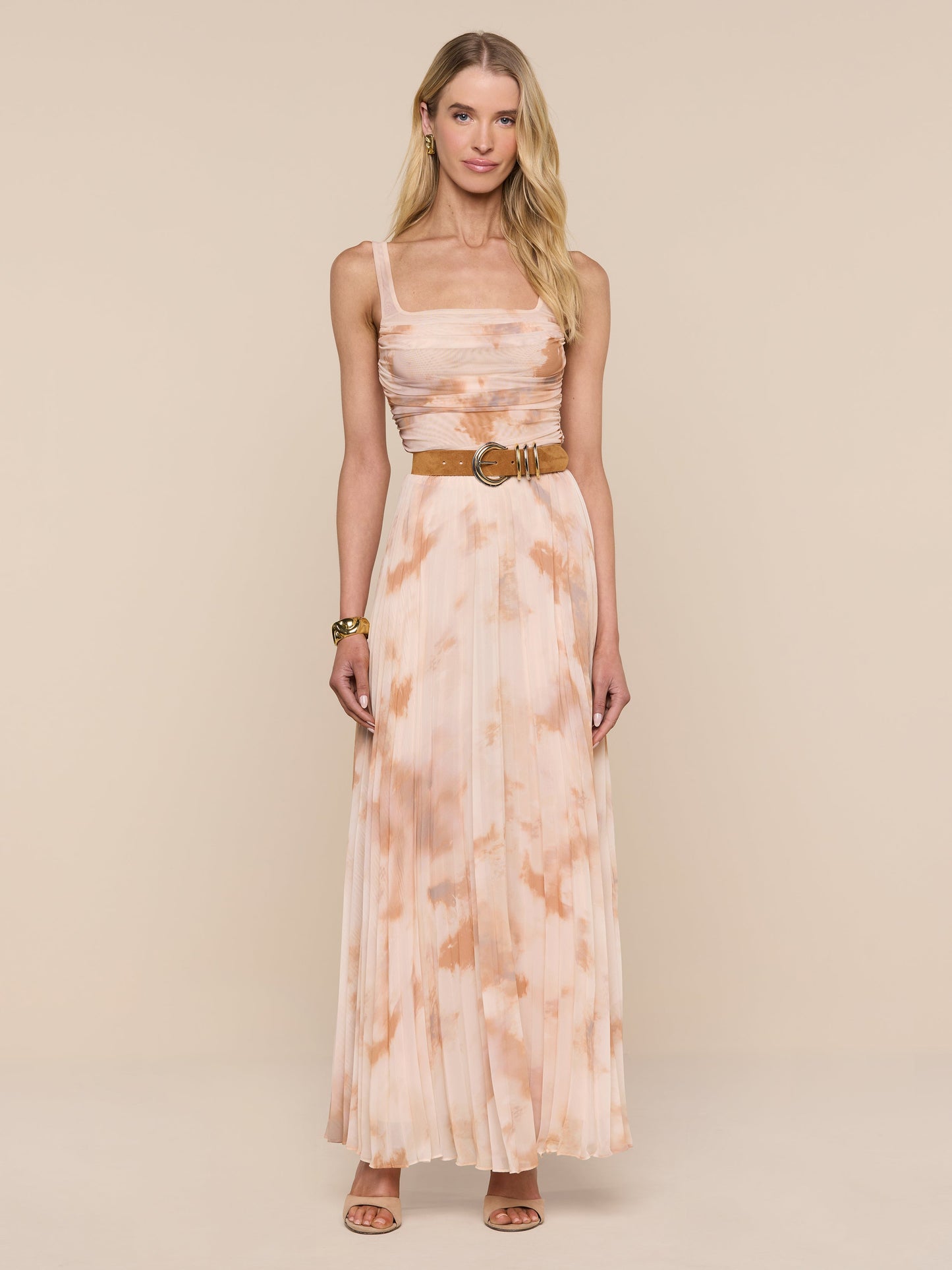 Rasha Shirred Mesh Tank