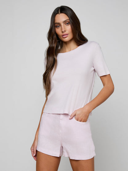 Stormy Cropped Cotton Tee