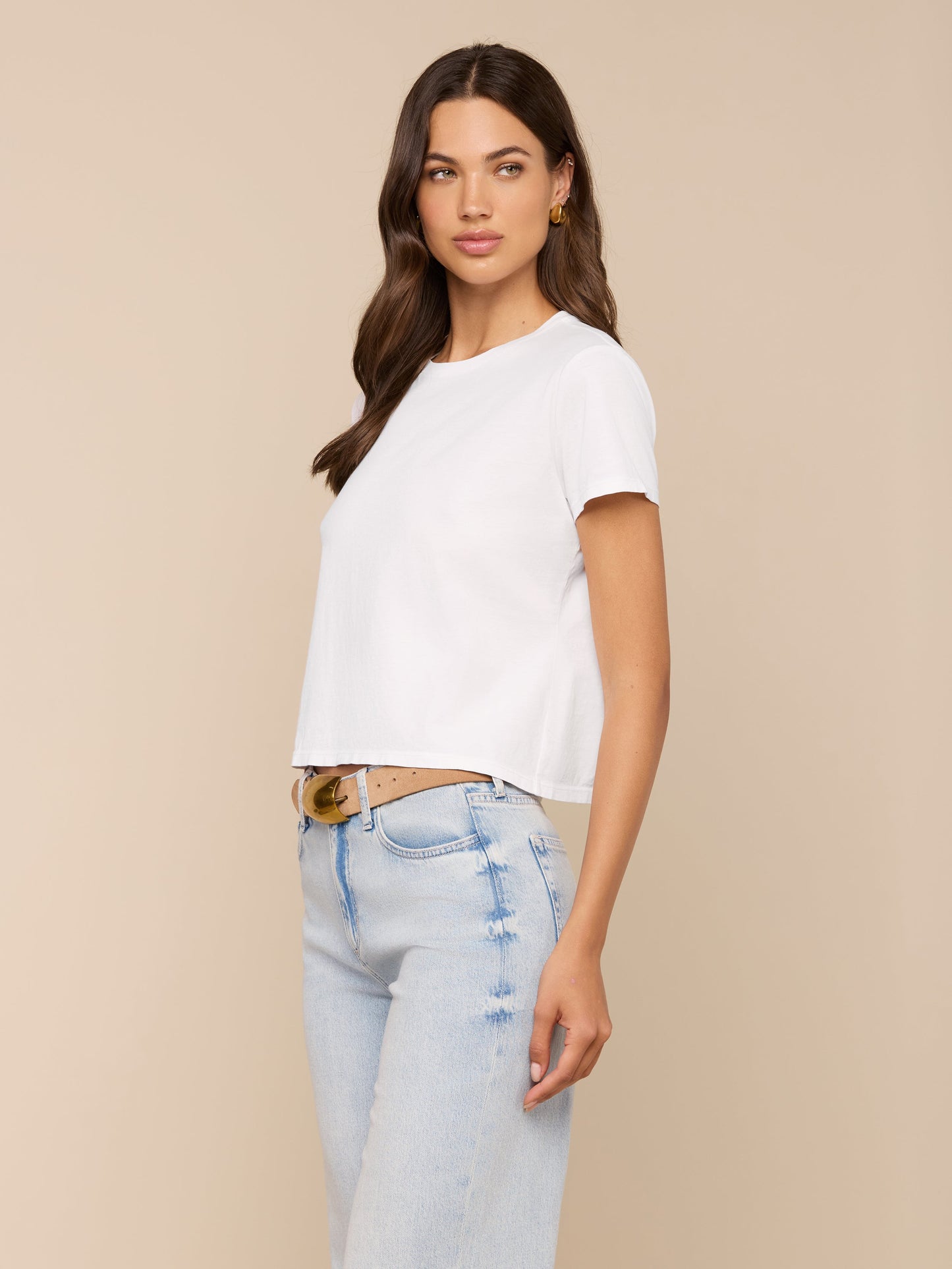 Aileen Cotton Crewneck Tee
