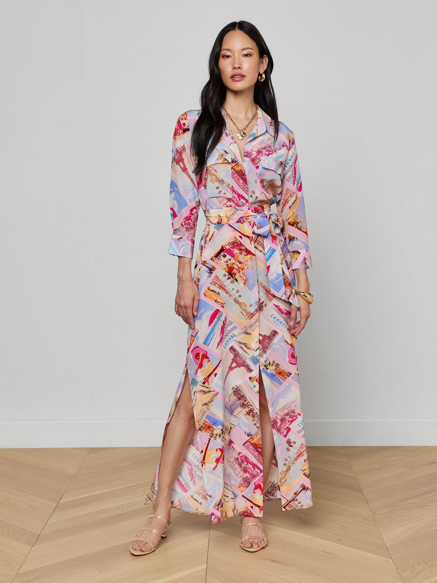 Cameron Silk Shirt Dress