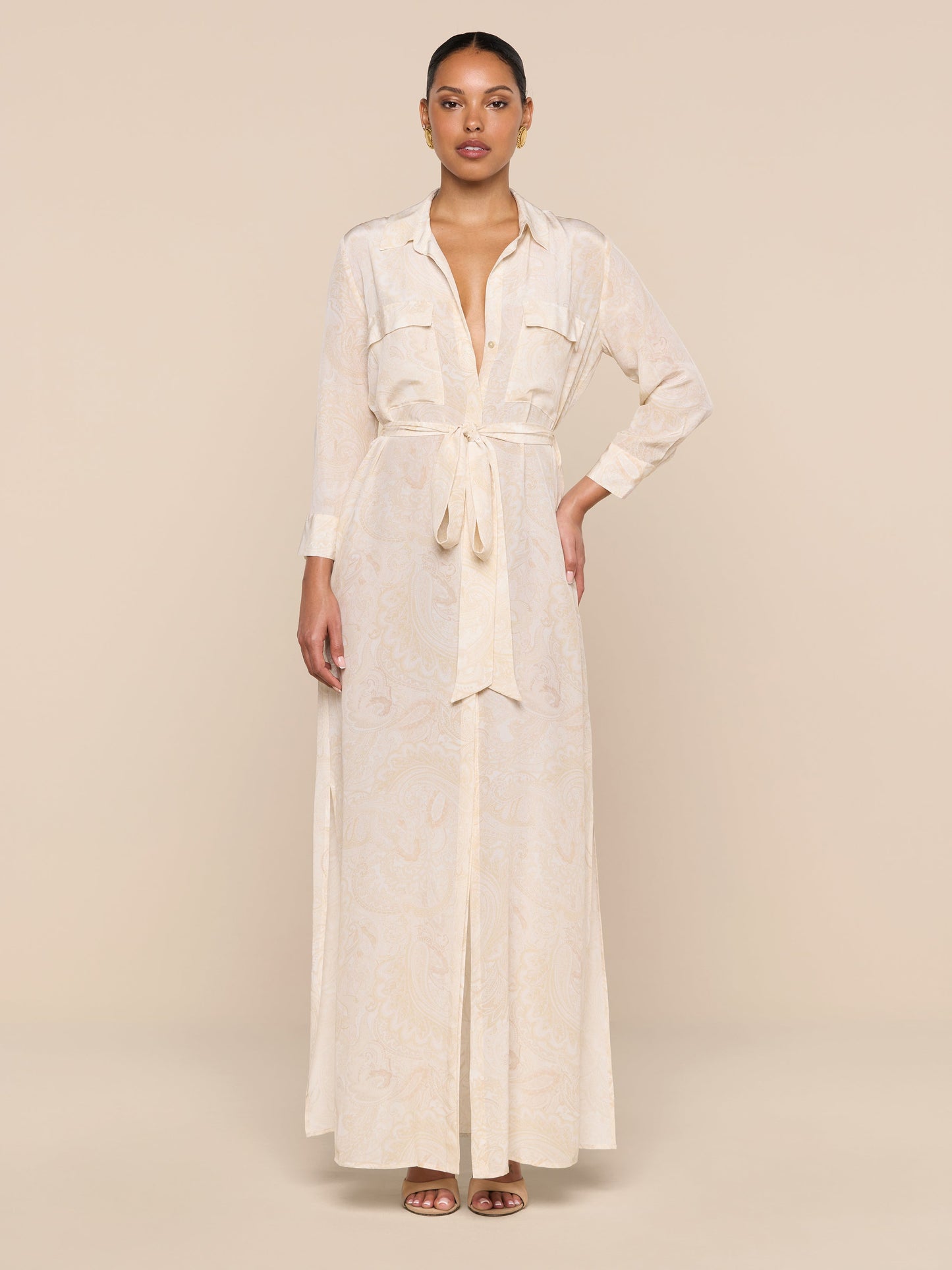 Cameron Silk Shirt Dress