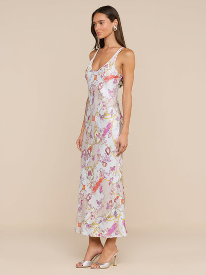 Akiya Satin Maxi Dress