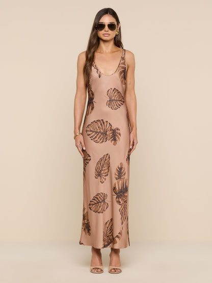 Akiya Satin Maxi Dress