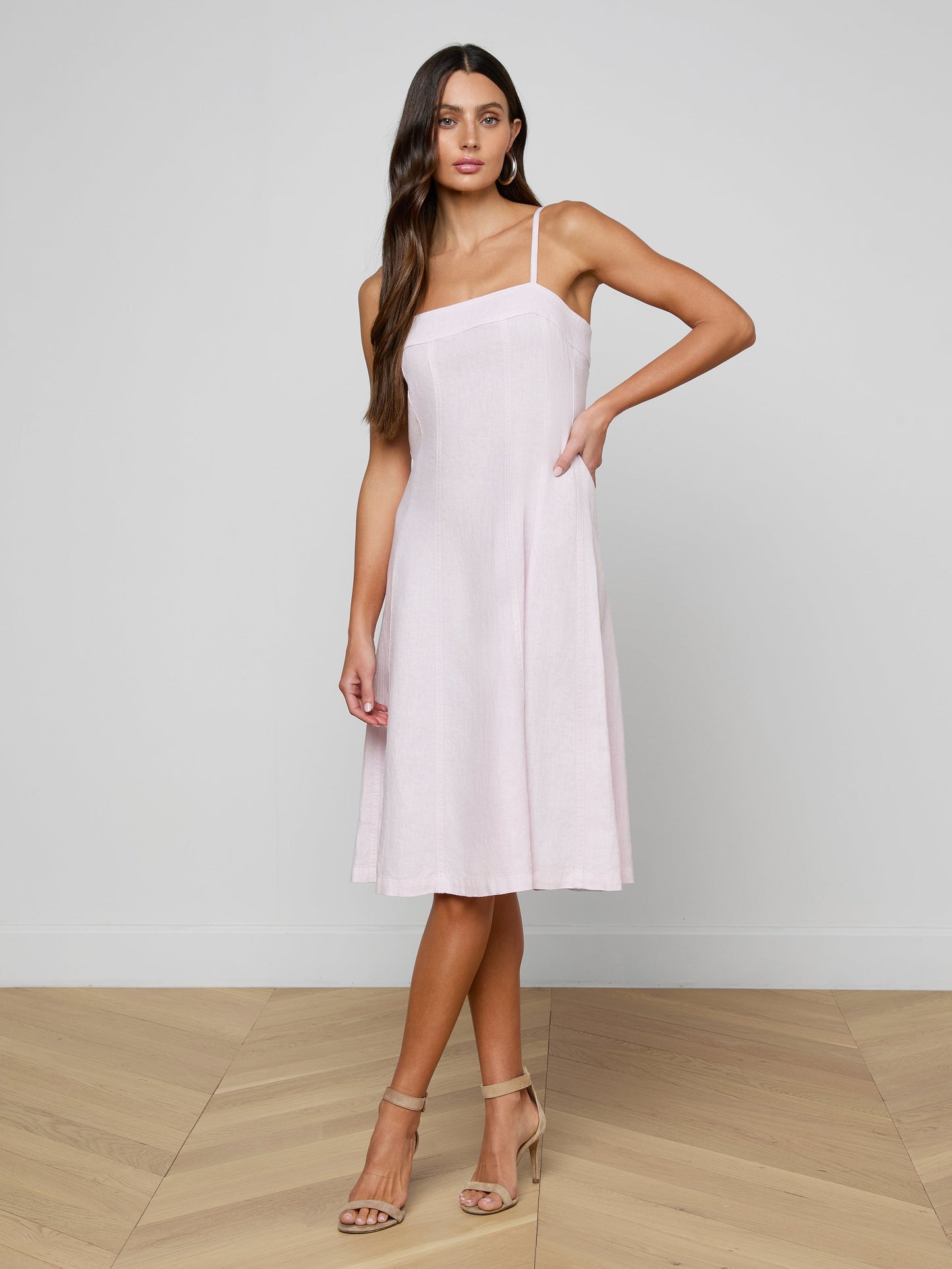 Mitzy Linen Midi Dress