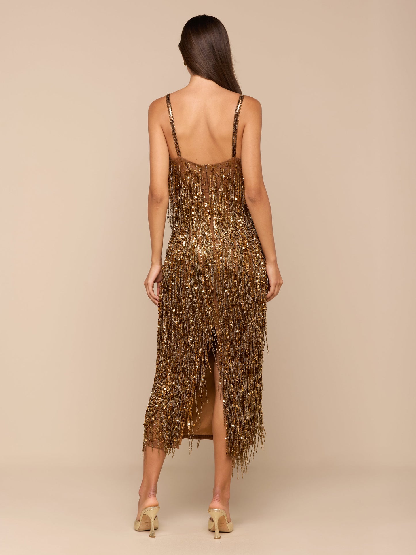 Noella Sequin Fringe Dress
