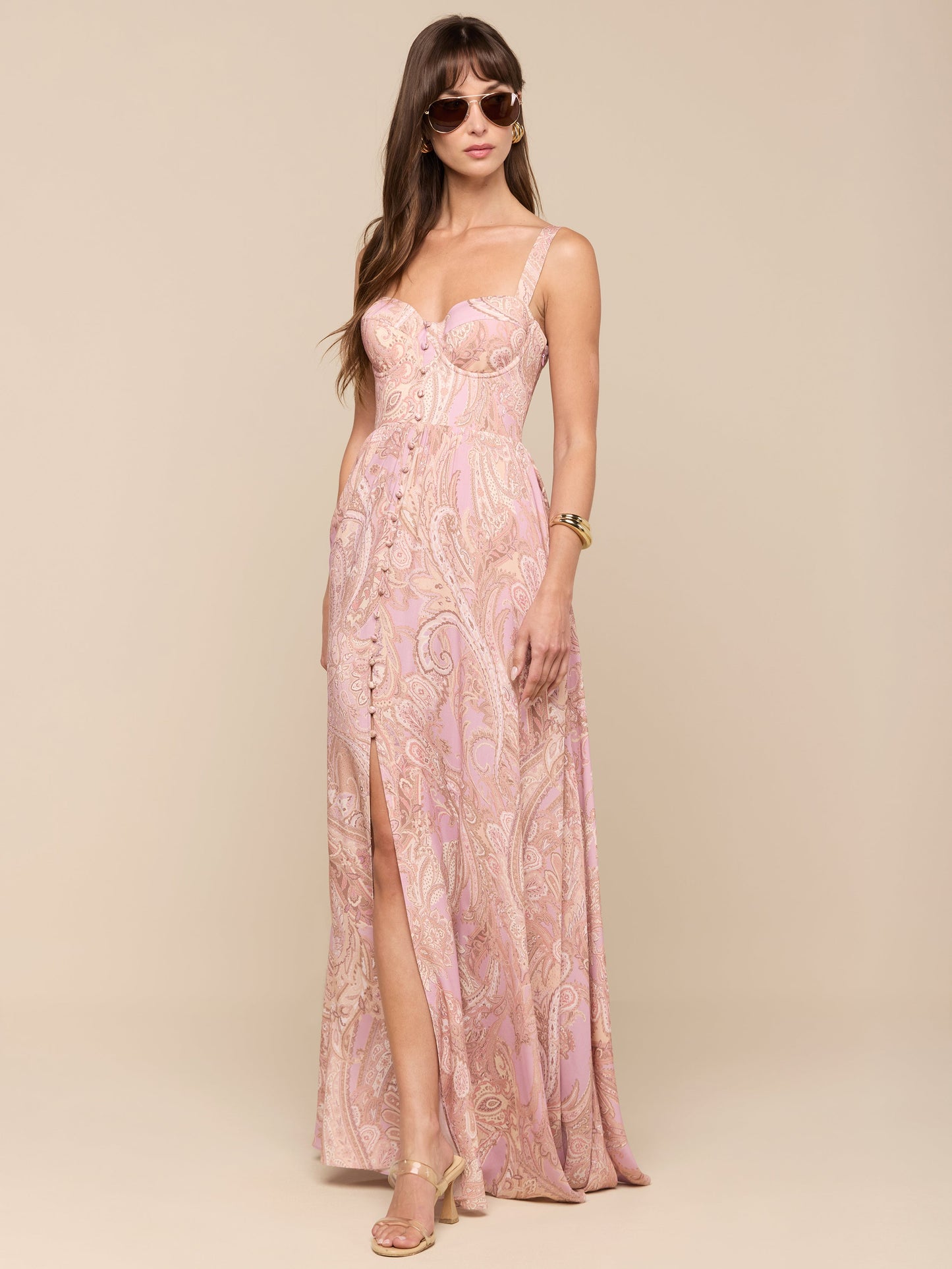 Rosette Maxi Dress