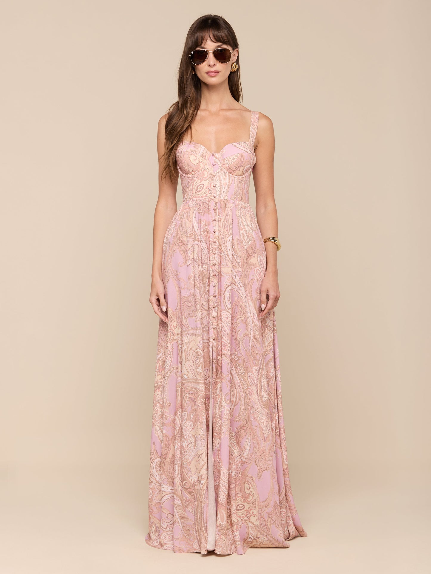 Rosette Maxi Dress