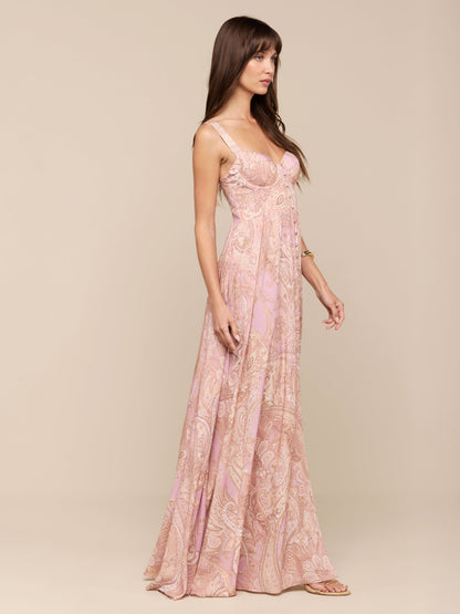 Rosette Maxi Dress
