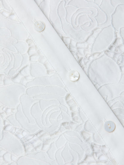 May Eyelet Shirt Dress