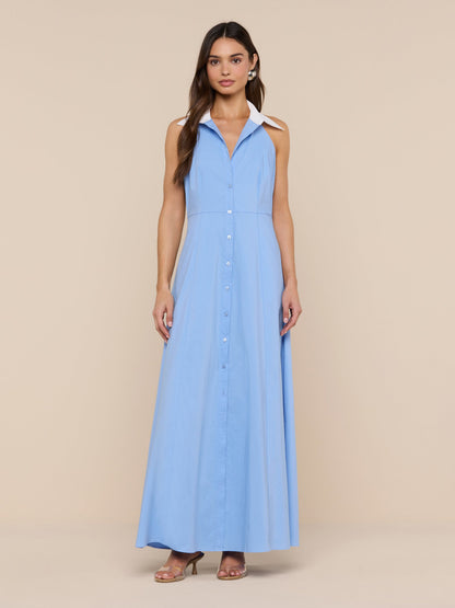 Maurie Poplin Maxi Dress