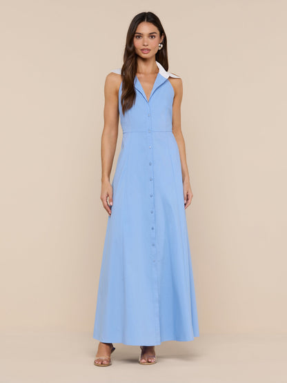 Maurie Poplin Maxi Dress