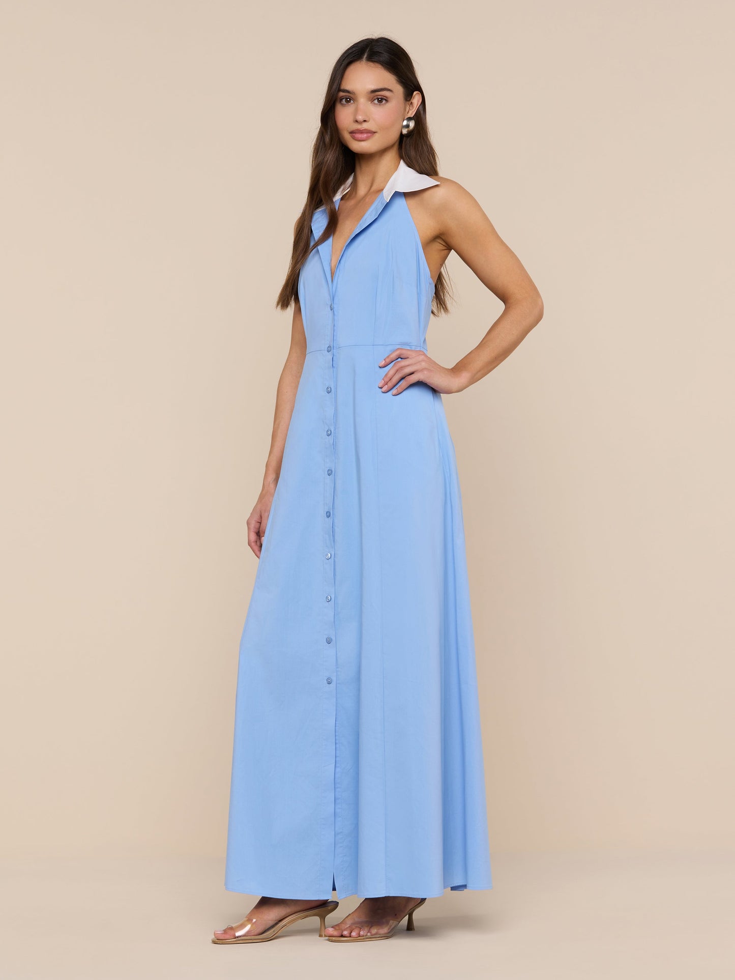 Maurie Poplin Maxi Dress