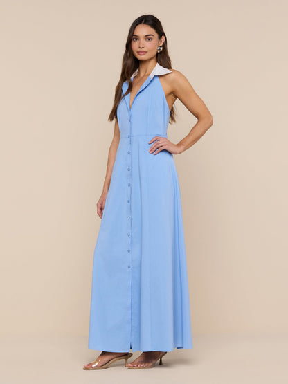 Maurie Poplin Maxi Dress
