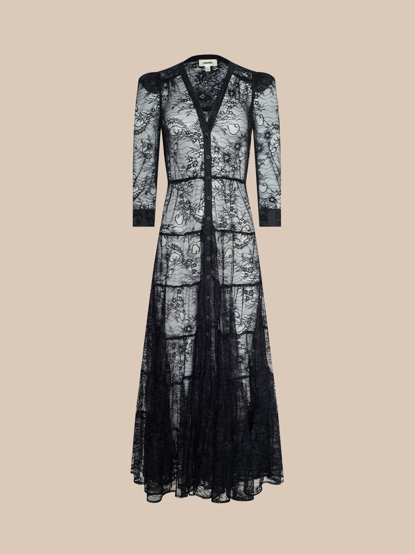 Seraphina Lace Tiered Maxi Dress