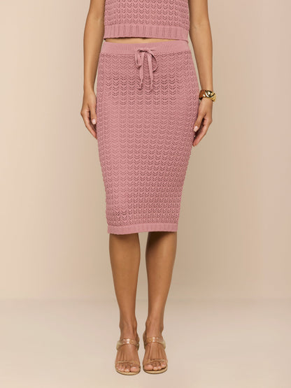 Lacen Pointelle Knit Skirt