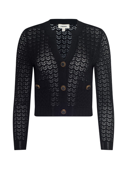 Orla Pointelle Knit Cardigan