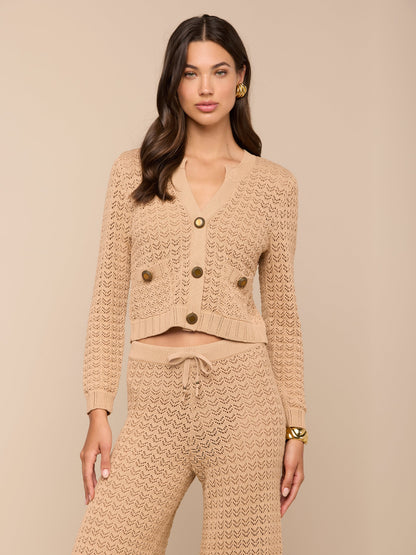 Orla Pointelle Knit Cardigan