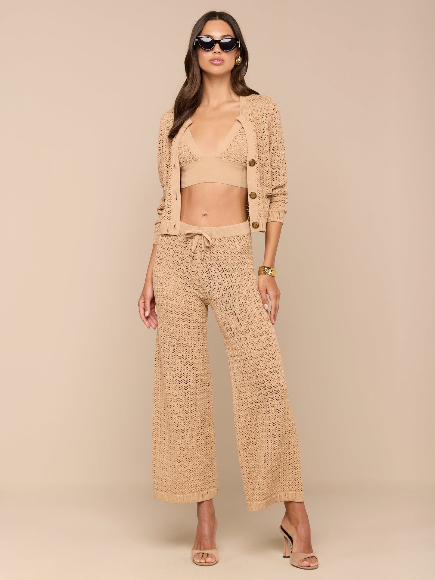 Orla Pointelle Knit Cardigan