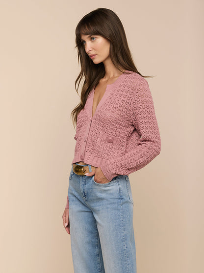 Orla Pointelle Knit Cardigan