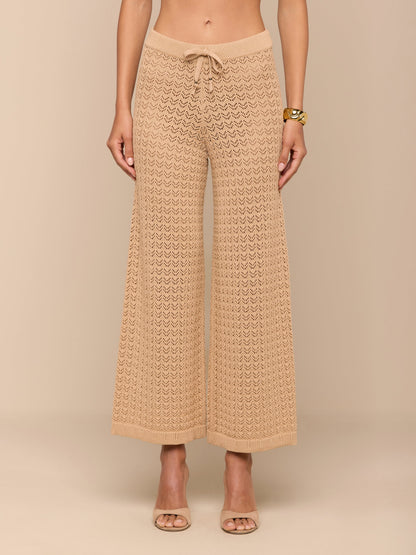 Gaelle Pointelle Knit Pant