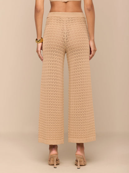 Gaelle Pointelle Knit Pant