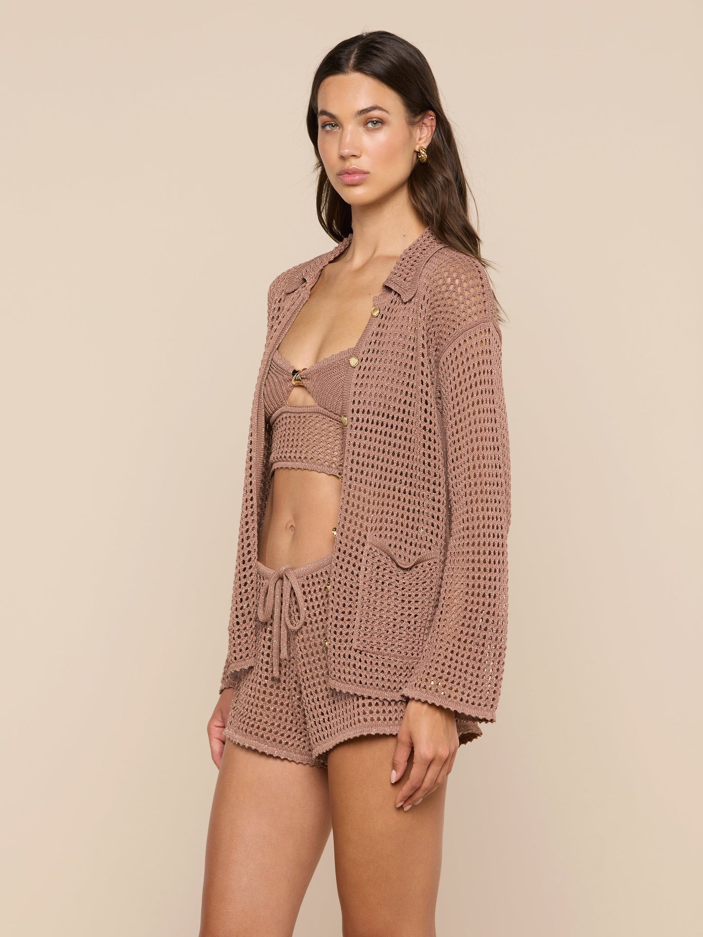 Mariana Pointelle Knit Shirt