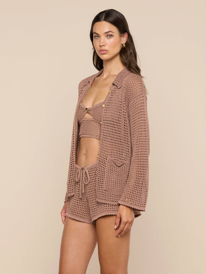 Mariana Pointelle Knit Shirt