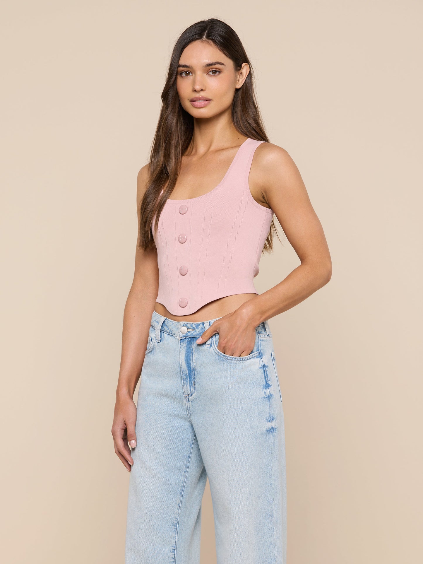 Dove Knit Corset Top