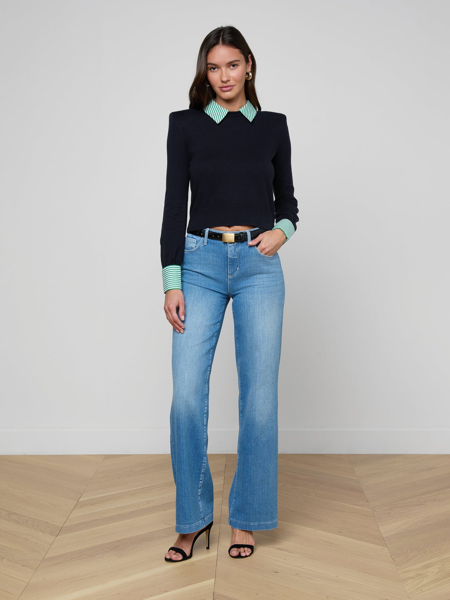 April Poplin Collar Pullover