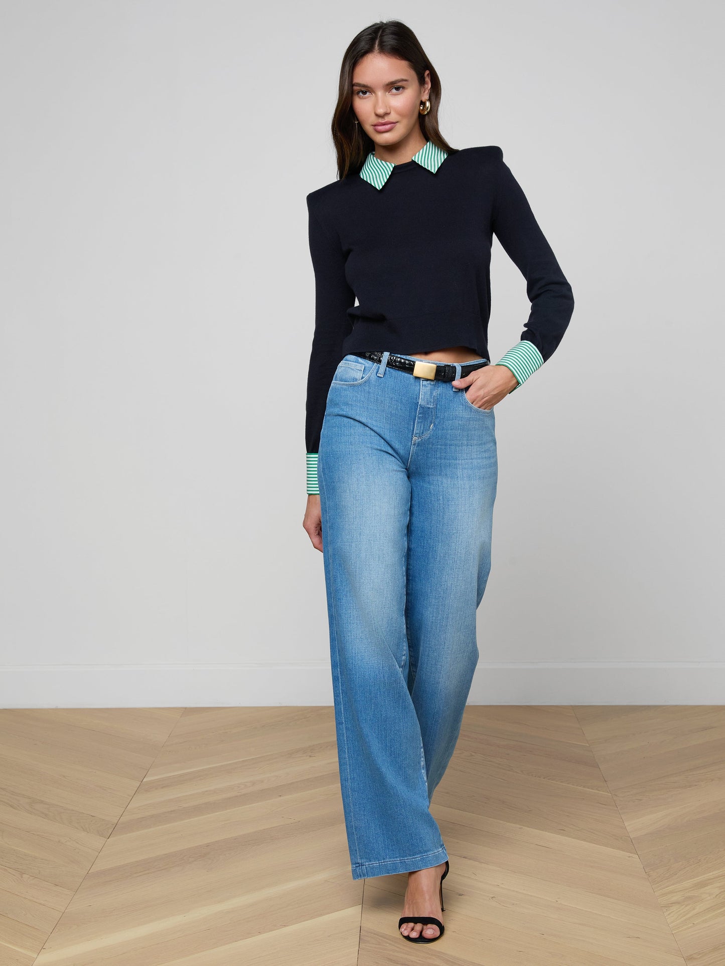 April Poplin Collar Pullover