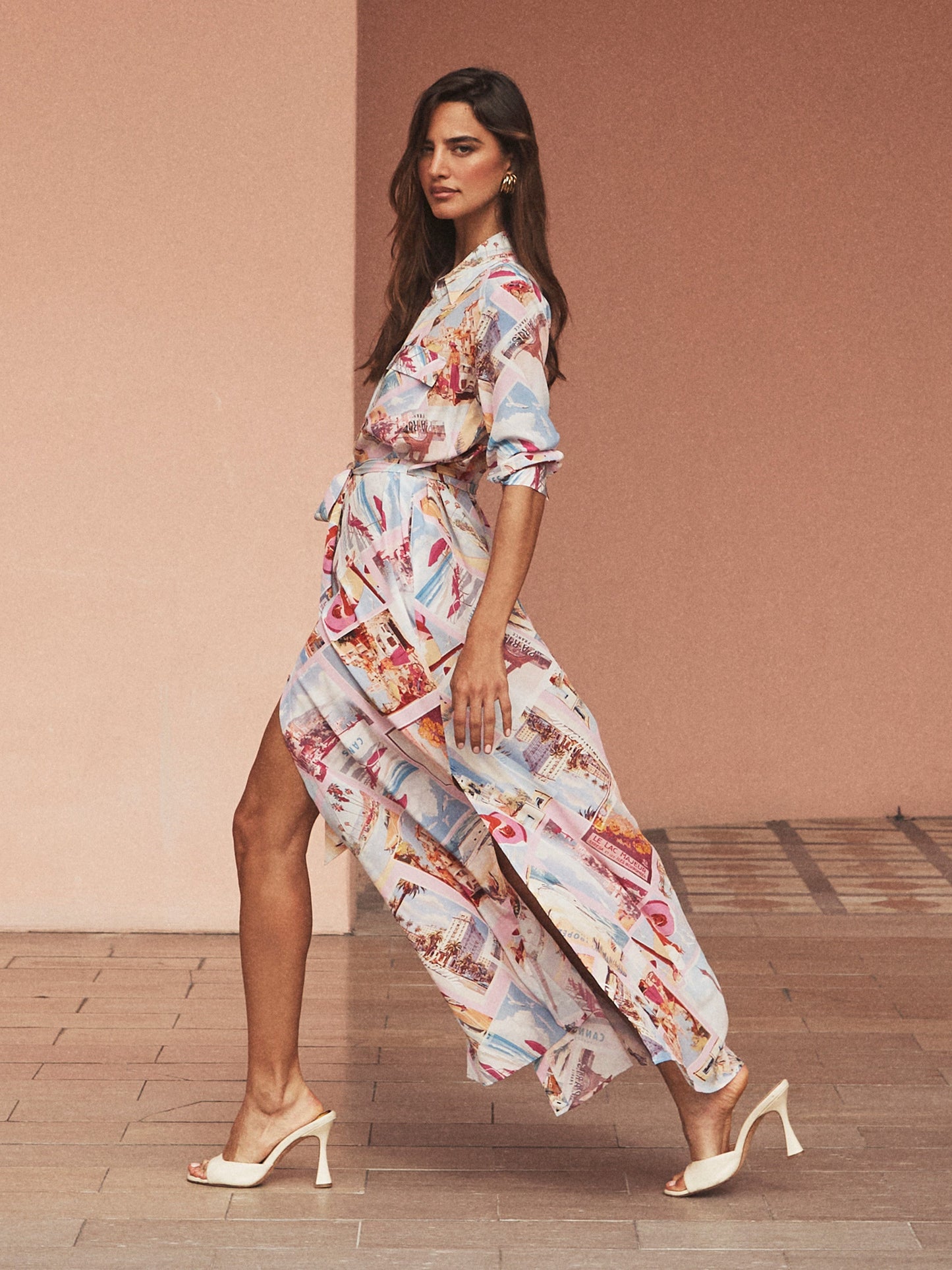 Cameron Silk Shirt Dress