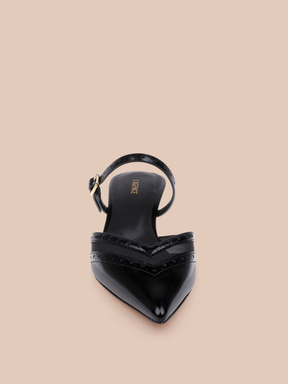 Shelbie Kitten-Heel Mule
