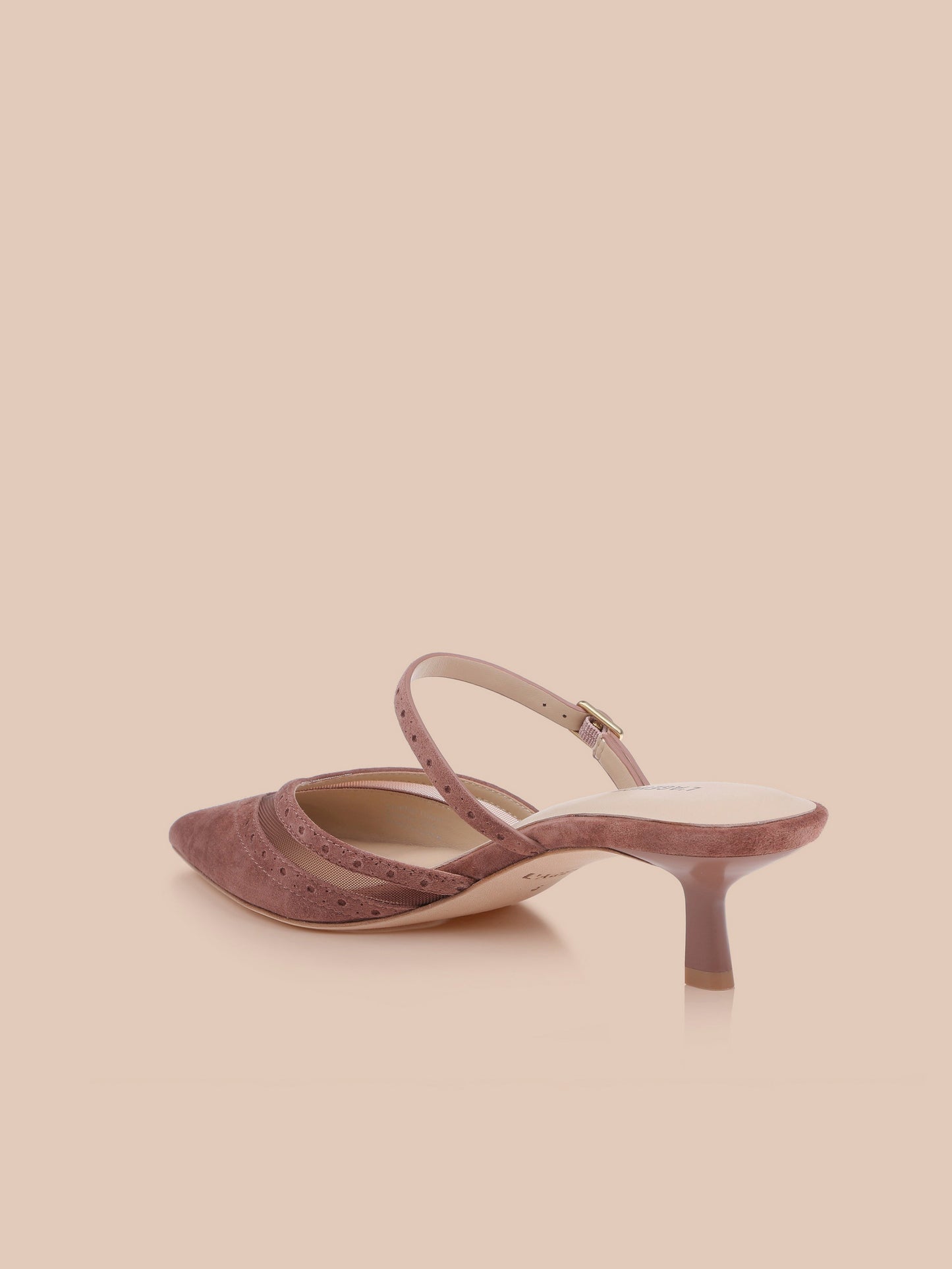 Shelbie Kitten-Heel Mule