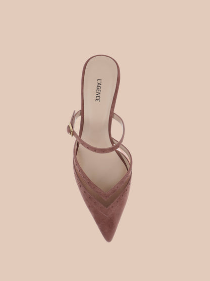 Shelbie Kitten-Heel Mule