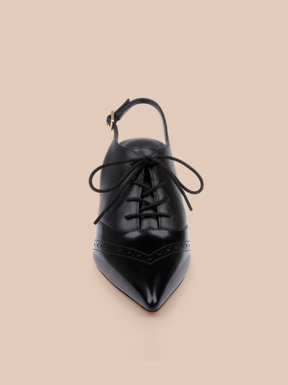 Shreya Leather Slingback Pump