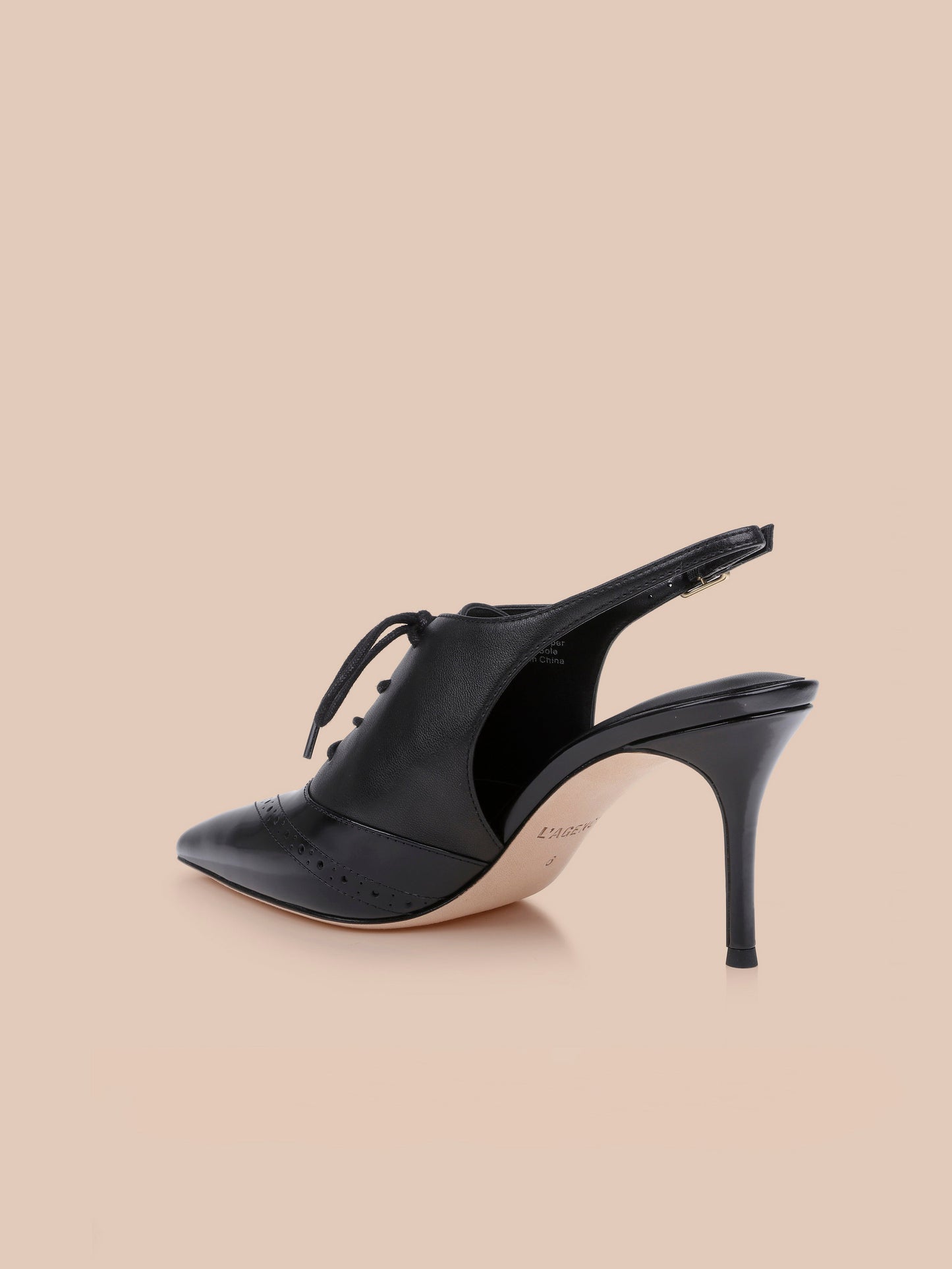 Shreya Leather Slingback Pump