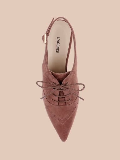Shreya Suede Slingback Pump