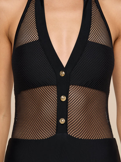 Natalya Collared One-Piece Swimsuit