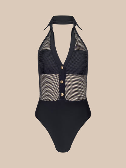 Natalya Collared One-Piece Swimsuit