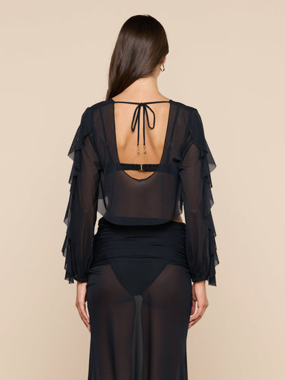 Ambala Mesh Cover-Up Top