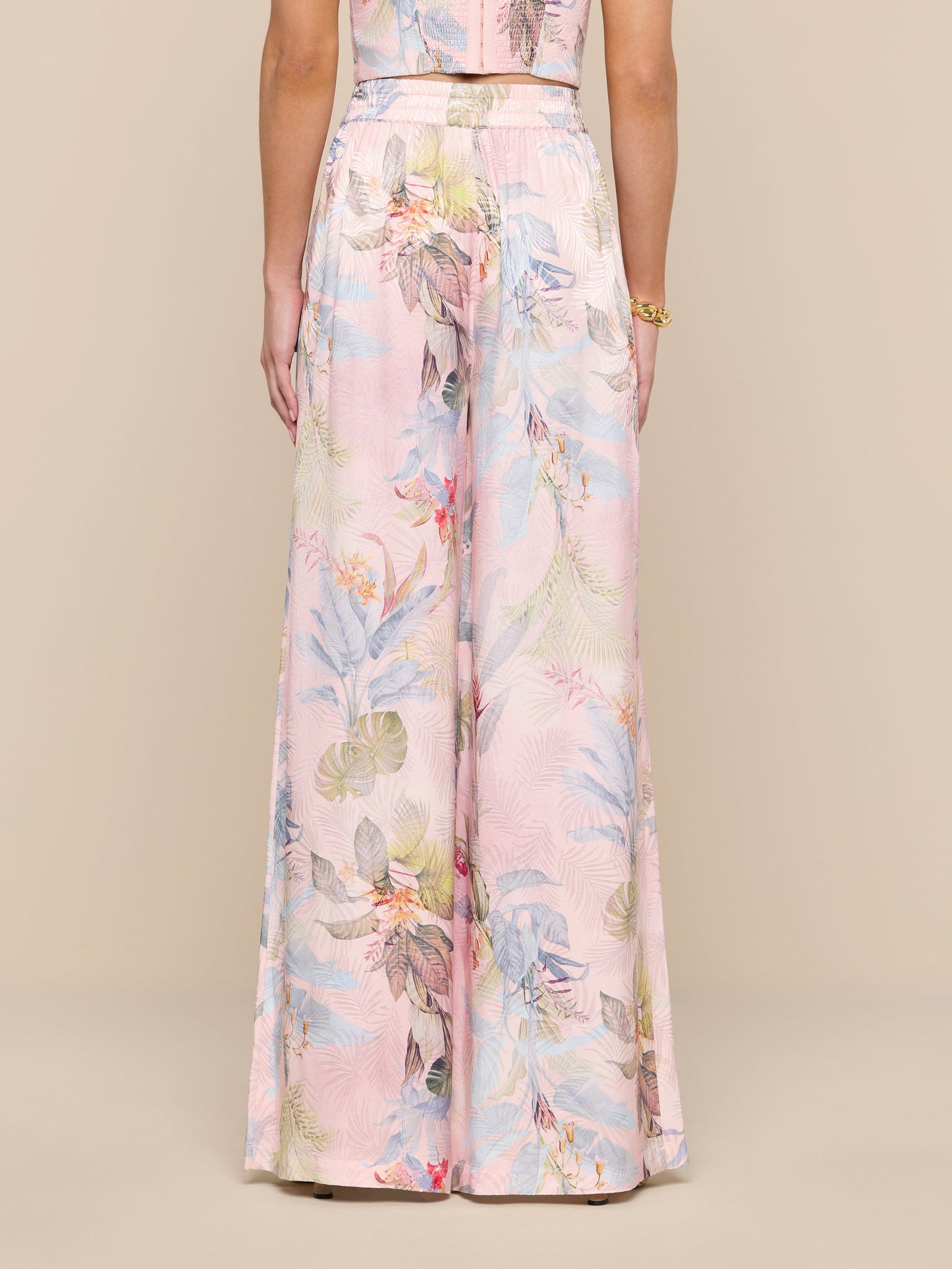 Lillian Satin Wide-Leg Pant