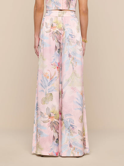 Lillian Satin Wide-Leg Pant