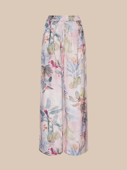 Lillian Satin Wide-Leg Pant