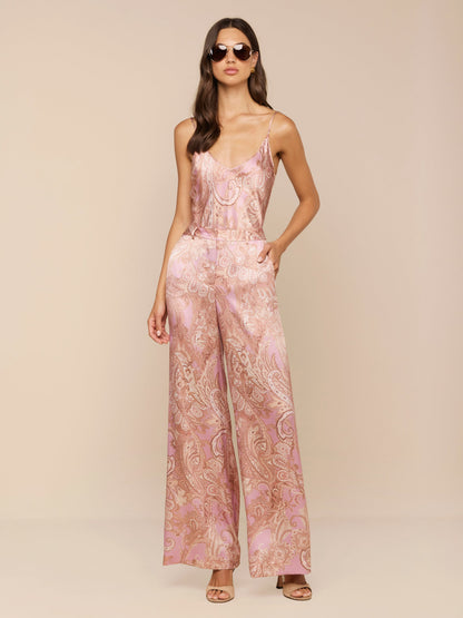 Pilar Silk Wide-Leg Pant