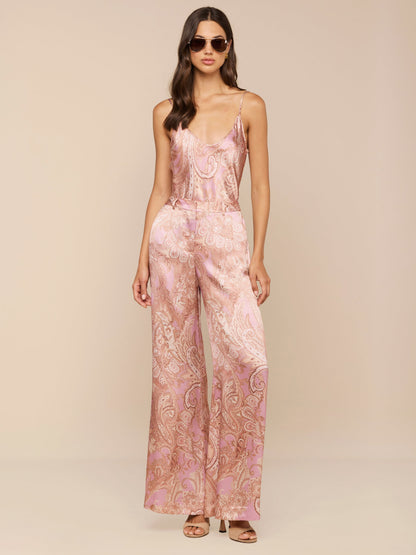 Pilar Silk Wide-Leg Pant